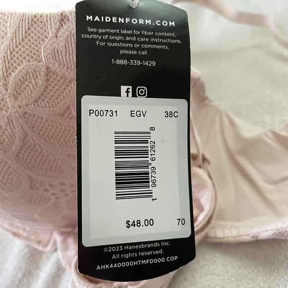 Maidenform Womens Bra Size 38C Push Up Underwire Style P00731 Convertable Strap - Picture 11 of 11